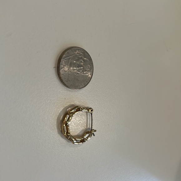 All Saints Small gold hoops - Picture 4 of 4